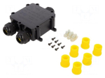 Connector: AC supply | screw terminal | IP68 | Body: black
