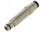Contact | male | CX | brass | nickel plated | pipe OD &Oslash;4mm | straight