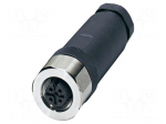 Connector: M12 | plug | PIN: 5 | 48V | straight | IP65 | screw terminal