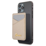 Guess Wallet Card Slot GUWMSSASLGOMagSafe Saffiano / gold