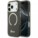 Case Guess IML Script Metal MagSafe for iPhone 17 Pro / black