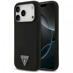 Case Guess Silicone Triangle Logo MagSafe for iPhone 17 Pro Max / black