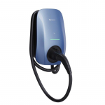Stacja ładowania EV AC Solplanet // SOL22H-WP1 Morandi Blue, 3-fazowa, max. moc ładowania 22kW, komunikacja NFC, WIFI + Bluethooth + RS485, 3x karty RFID, wtyk typu 2 (IEC62196-2) z kablem 5m, waga 5,1kg / 2 lata gwarancji