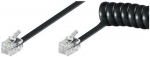 goobay Kabel telefoniczny (Spiralny) RJ10 4m