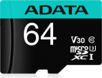ADATA microSD 64GB Prem Pro UHS-I U3  + Adapter