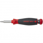 Wiha screwdriver with bit magazine PocketMax magnetic (black/red, 9 pieces)
