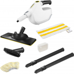 K&auml;rcher steam cleaner SC 1 Multi & Up (white, 1,300 watts, with EasyFix Large floor cleaning set)