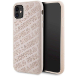 Karl Lagerfeld KLHCN61PQKPMP iPhone 11 / Xr 6.1" pink hardcase Quilted K Pattern