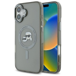 Karl Lagerfeld KLHMP16SHLSKCK Hardcase IML Metal Karl&Choupette Head MagS for iPhone 16 6.1" / black