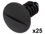 Trim clip | 25pcs | Fiat | OEM: 14590887 | L: 27.5mm | polyamide | black
