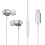 Juhtmega k&otilde;rvaklapid Joyroom In-Ear koos puldi ja mikrofoniga, Type-C USB, Silver EU (JR-EC06)