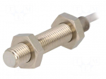 Sensor: inductive | Output conf: PNP / NC | 0&divide;1.5mm | 10&divide;30VDC | M8