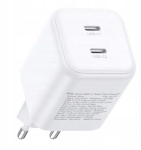 Adapter Ugreen 45W Dual USB-C GaN Fast Charger EU (65154) White