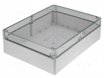 Enclosure: multipurpose | X: 230mm | Y: 300mm | Z: 87mm | EURONORD | grey