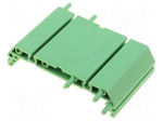 DIN rail mounting bracket | 72x45mm | Body: green