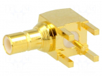 Socket | SMB | male | angled 90&deg; | 50&Omega; | THT | on PCBs | teflon