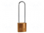 Padlock | brass | brass shackle,double bolted | Kind: shackle | C: 5mm