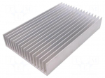 Heatsink: extruded | grilled | L: 300mm | W: 190.5mm | H: 50mm | aluminium