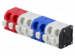 PCB terminal block | angled 45&deg; | 5mm | ways: 8 | on PCBs | 0.75mm2