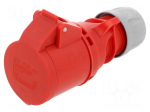 Connector: AC supply 3-phase | socket | female | 16A | 400VAC | IP44