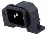 Connector: AC supply | socket | male | 10A | 250VAC | IEC 60320 | C14 (E)