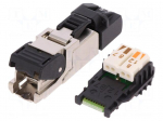 Plug | RJ45 | PIN: 8 | Cat: 6a | shielded,with protective cap | 5&divide;9mm