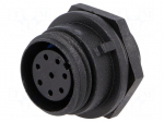 Connector: circular | socket | female | PIN: 8 | w/o contacts | IP68