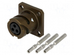 Connector: circular | VG95234 | socket | female | PIN: 3 | with contacts
