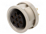 Connector: M16 | socket | female | soldering | PIN: 7 | 5A | 250V | IP68