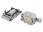 Connector: HDC | male + female | plug + socket | HE | PIN: 10 | 10+PE