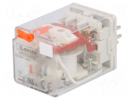 Relay: electromagnetic | 3PDT | Ucoil: 24VAC | 10A/250VAC | 10A/30VDC