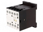 Contactor: 3-pole | NO x3 | Auxiliary contacts: NO | 24VDC | 6A | DIN | BG