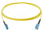 Fiber patch cord | LC/UPC,SC/UPC | 3m | Optical fiber: 9/125um