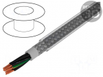 Wire | Pro-Met | 9G1,5mm2 | tinned copper braid | PVC | transparent
