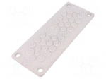 Multigate grommet | TPE (thermoplastic elastomer) | light grey
