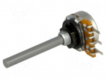 Potentiometer: shaft | single turn | 220k&Omega; | &plusmn;20% | 0.25W | linear | 4mm