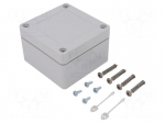 Enclosure: multipurpose | X: 82mm | Y: 84mm | Z: 55mm | TG ABS | ABS | grey