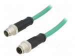 Cable: for sensors/automation | PIN: 8 | M12-M12 | X code-ProfiNET
