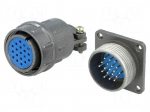 Socket,plug | Connector: circular | DS1110-07 | male,female | PIN: 19