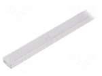 Profiles for LED modules | white | white | L: 1m | aluminium | surface