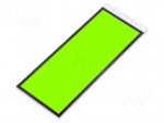 Backlight | LED | Dim: 99x38.1x2.5mm | yellow-green | 88.5x32.75mm