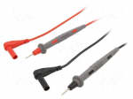 Test leads | Urated: 1kV | Inom: 10A | Len: 1.22m | black,red