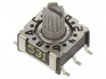 Encoding switch | HEX/BCD | Pos: 16 | SMD | Rcont max: 80m&Omega; | P36