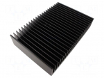 Heatsink: extruded | black | L: 200mm | W: 300mm | H: 60mm | 0.26K/W