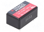 Converter: DC/DC | 12W | Uin: 36&divide;75VDC | Uout: 15VDC | Iout: 800mA | DIP16