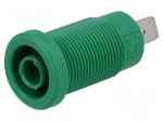 Laboratory connector: 4mm banana | socket | 36A | Cutout: &Oslash;12mm | 5m&Omega;