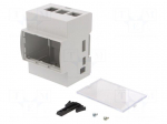 Enclosure: for computer | ODROID C4 | ABS,polycarbonate | grey