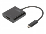 Digitus | USB Type-C to HDMI Adapter | DA-70852 | Black | USB Type-C | 0.15 m