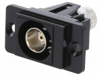 Coupler | BNC socket,both sides | straight | 75&Omega; | DUALSLIM | black