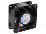 Fan: DC | axial | 24VDC | 60x60x25mm | 46m3/h | 39dBA | ball | 6850rpm